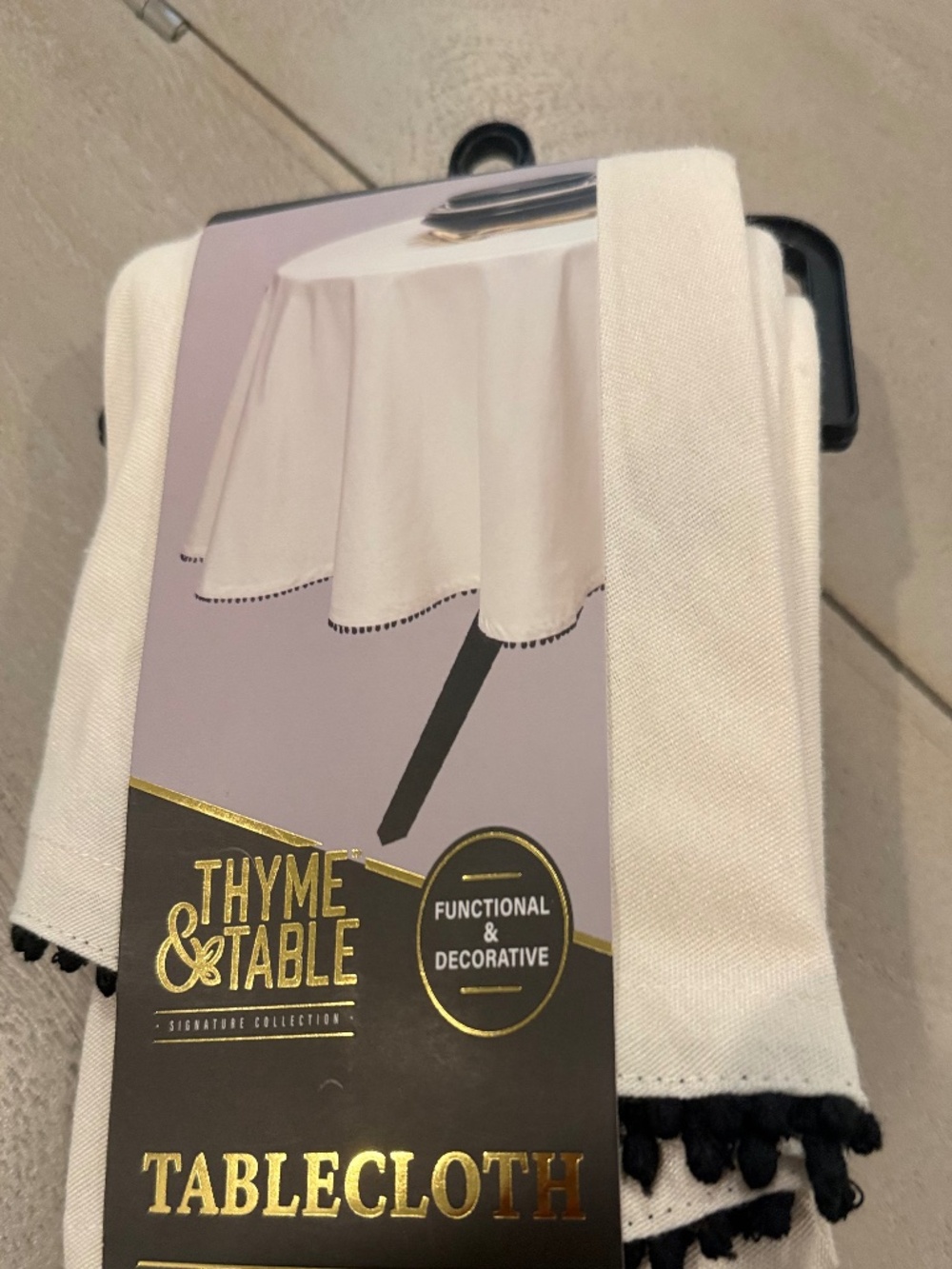 Thyme & Table Signature Collection 70" Round Tablecloth